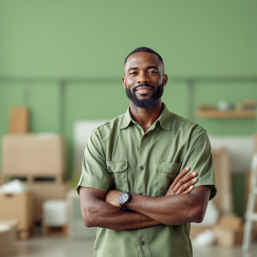 [team] image of team member (for a manufacturing plant)